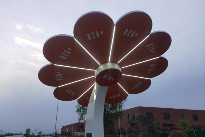 太陽能光伏發電花朵/智慧公共設施案例